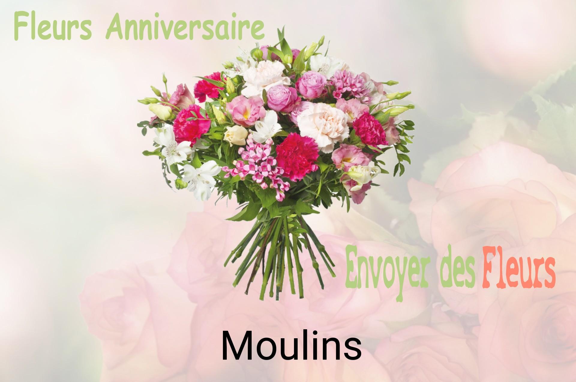 Bouquet de fleurs d’anniversaire livré à Moulins